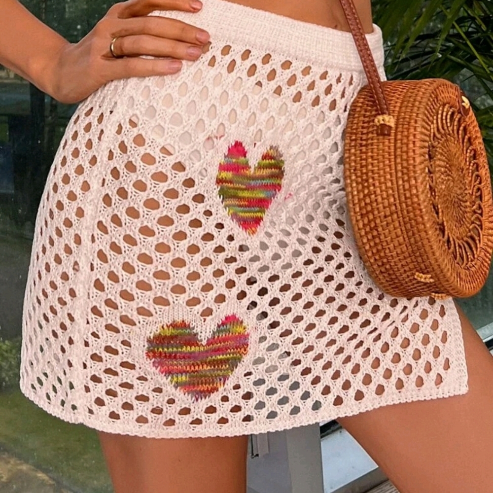 Crochet Cover Up Skirt - Picture 3 of 5